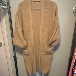 SHEIN Tan Women's Cardigan Sweater